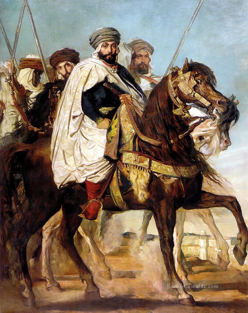 Ali Ben Hamet Kalif von Constantine des Haractas gefolgt von seinem Escort 18 romantische Theodore Chasseriau Ölgemälde